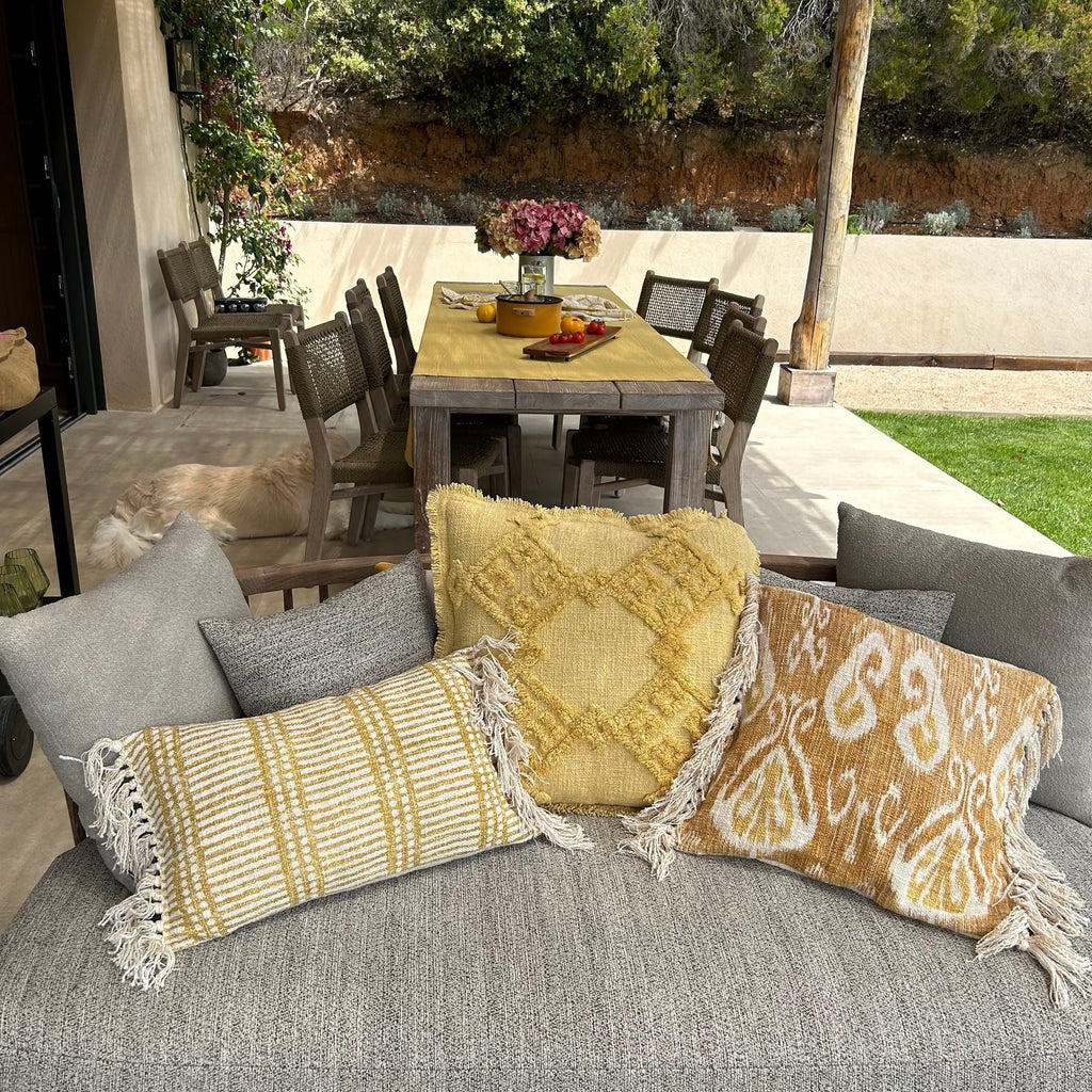 Candido - Coussin - Coton - Jaune Mimosa