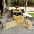 Candido - Coussin - Coton - Jaune Mimosa