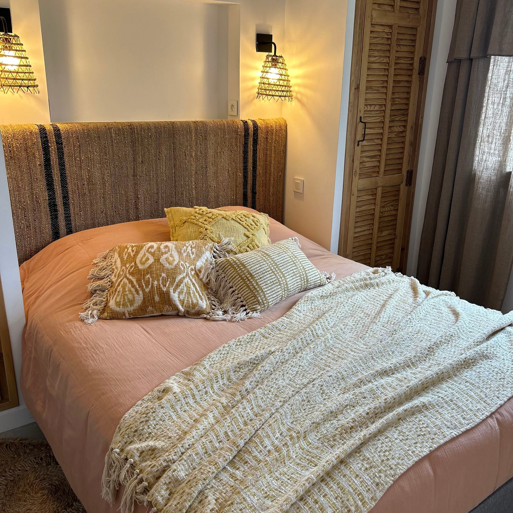 Candido - Coussin - Coton - Jaune Mimosa