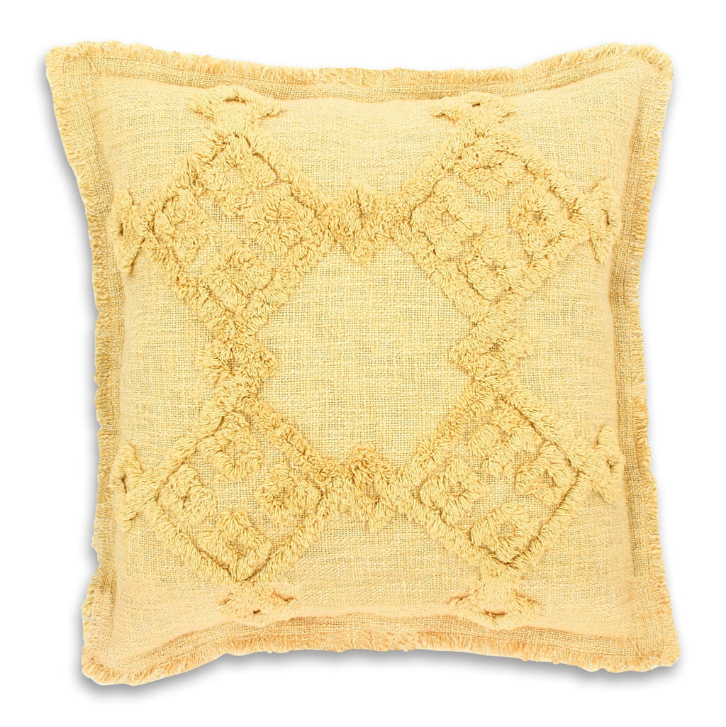 Candido - Coussin - Coton - Jaune Mimosa