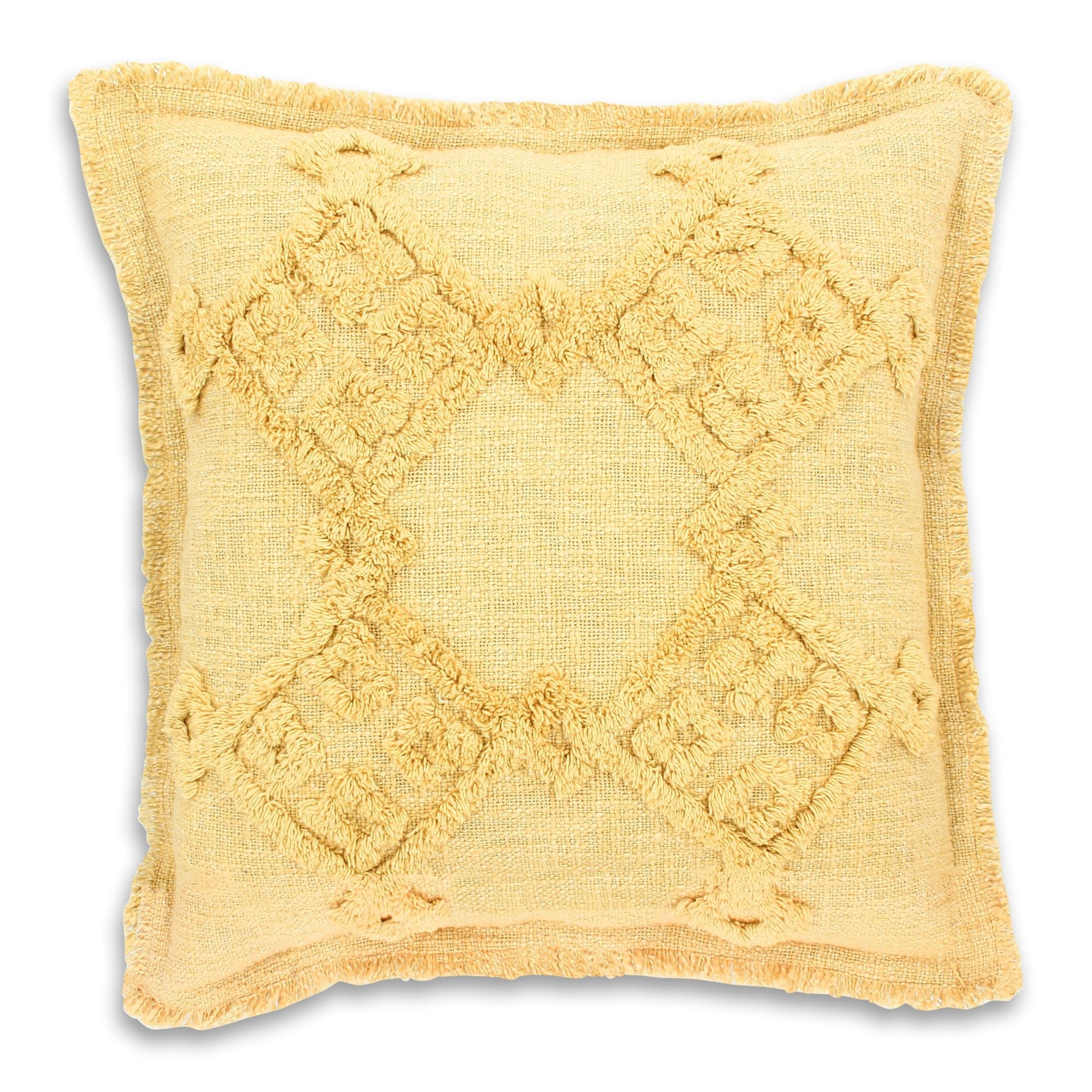 Candido - Coussin - Coton - Jaune Mimosa