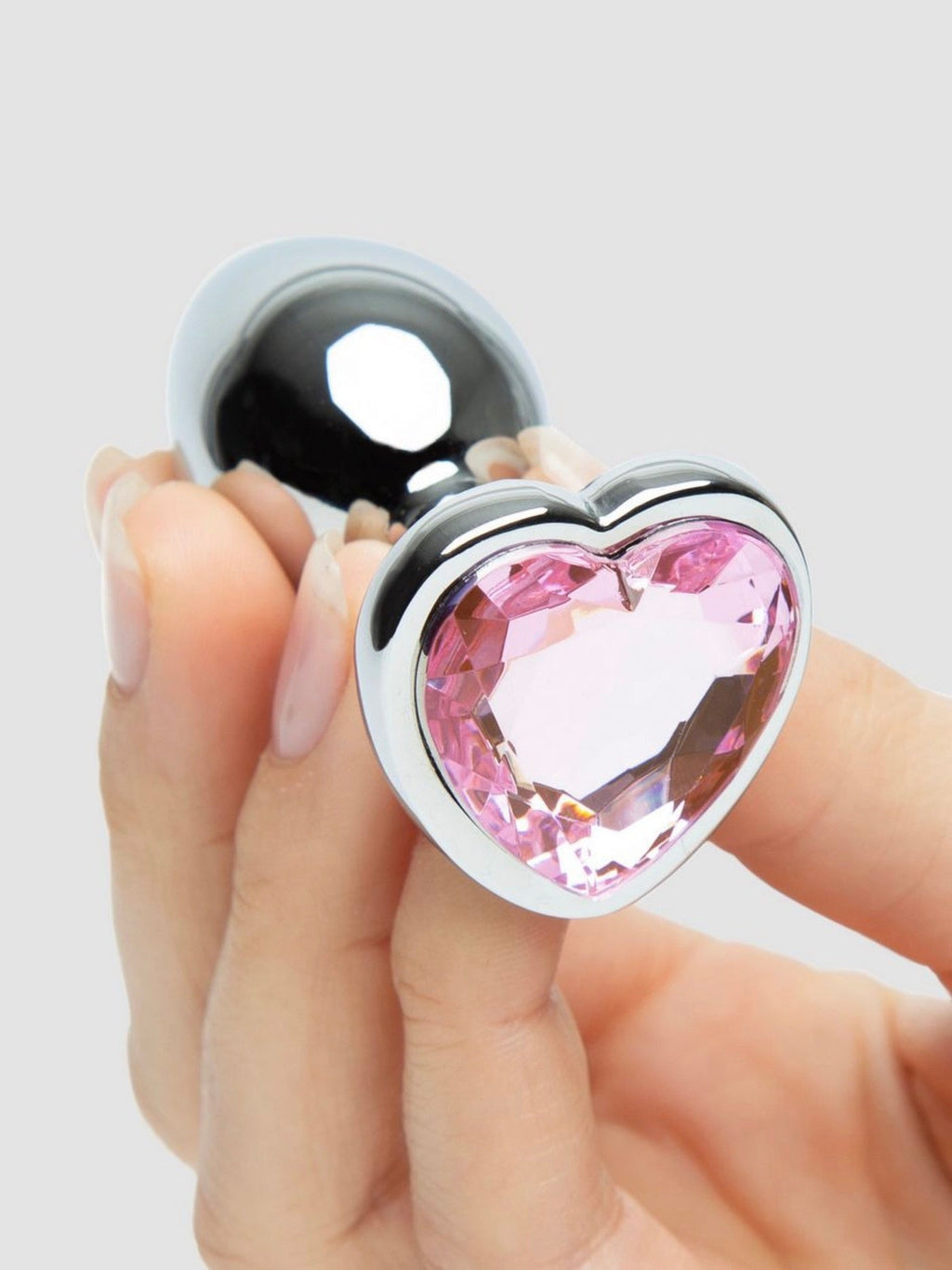 Plug Anal Bijou Coeur Secret Shine Rose Small
