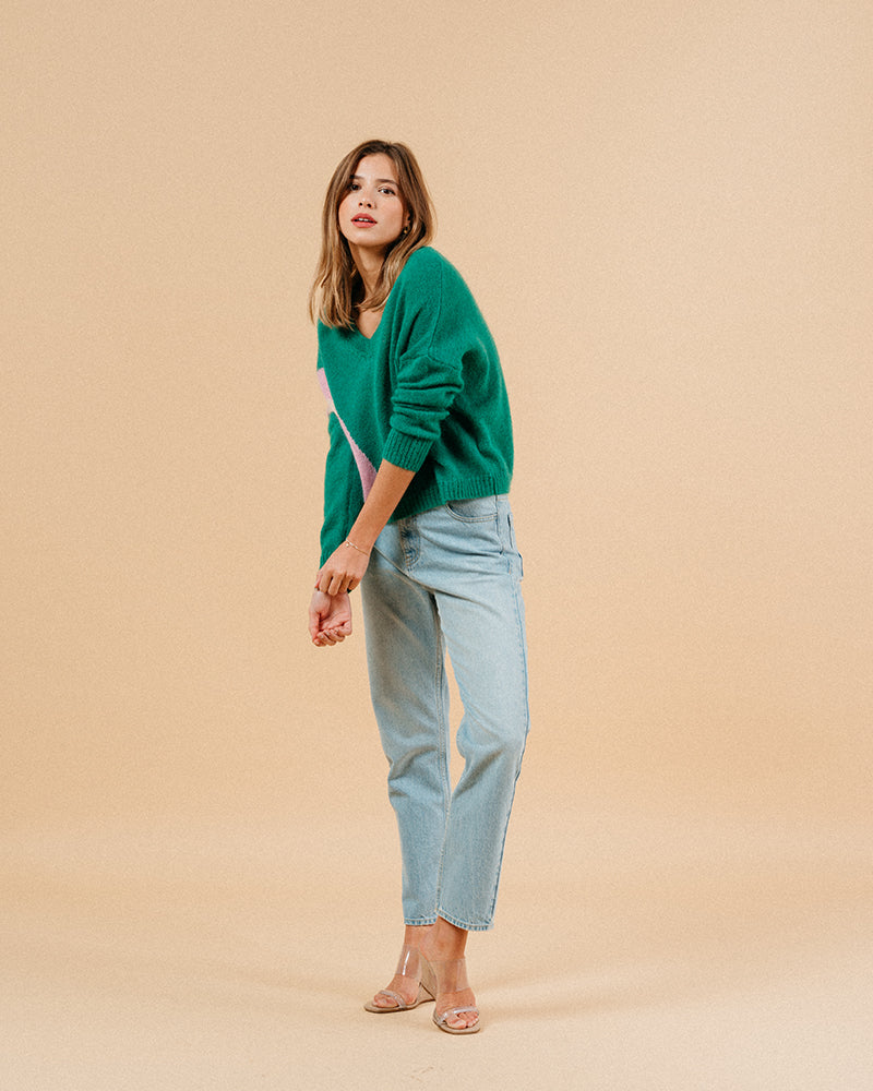 PULL VERT MAGALIE VERT