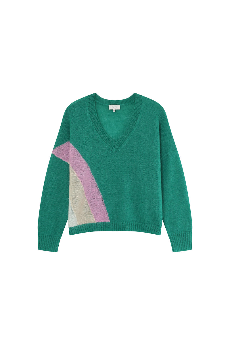 PULL VERT MAGALIE VERT