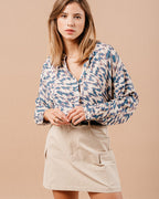BLOUSE BLEU MAGDA BLEU