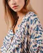 BLOUSE BLEU MAGDA BLEU