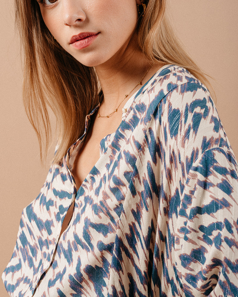 BLOUSE BLEU MAGDA BLEU