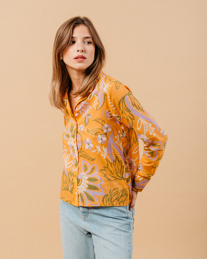 CHEMISE ORANGE MARICA ORANGE