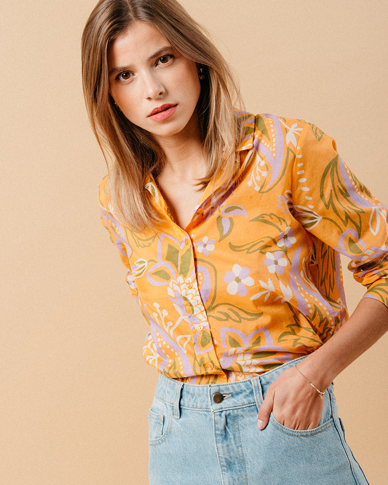 CHEMISE ORANGE MARICA ORANGE