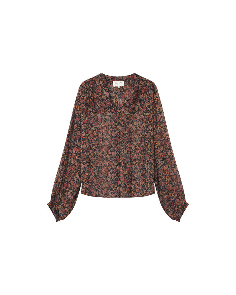 BLOUSE NOIR MARJORIE NOIR