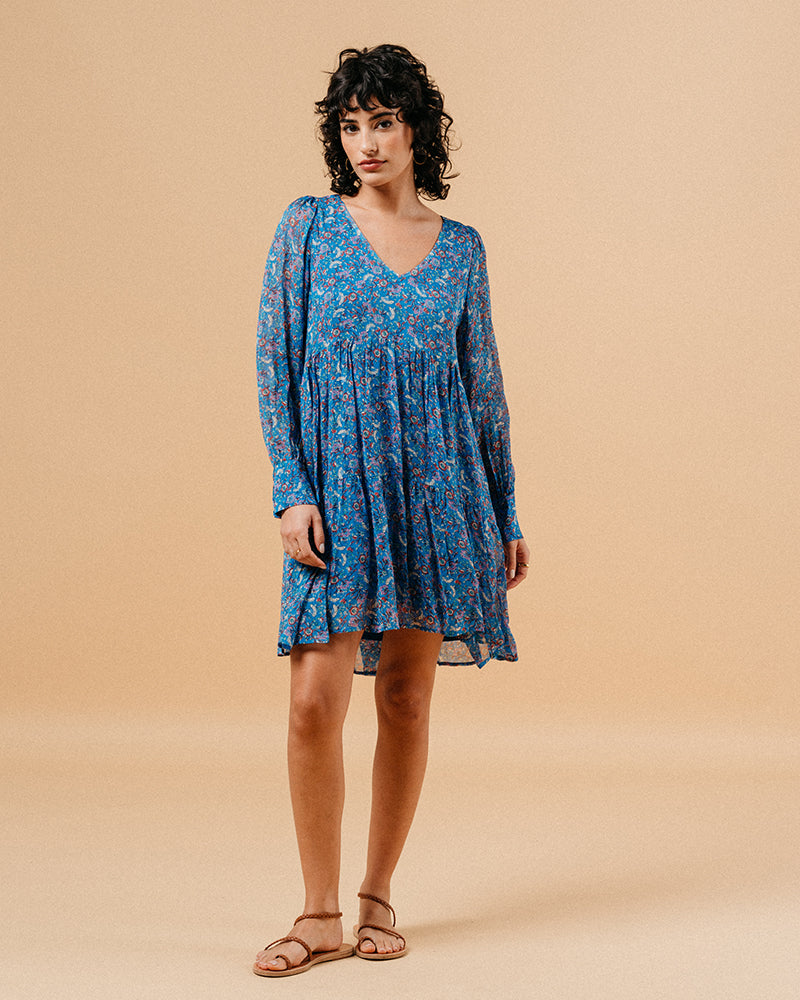 ROBE BLEU MARLISE BLEU