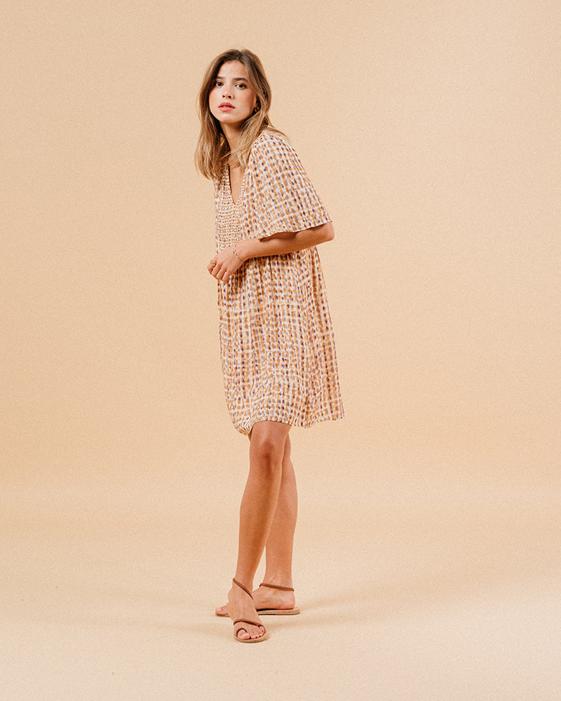 ROBE OCRE MARSALA OCRE