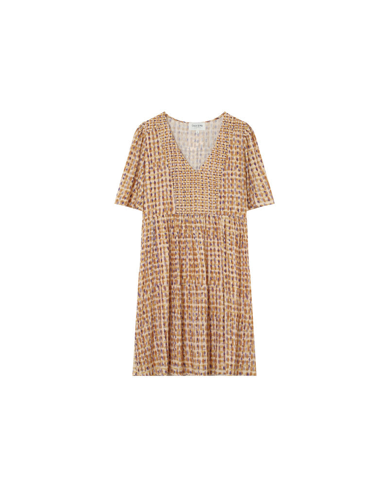 ROBE OCRE MARSALA OCRE