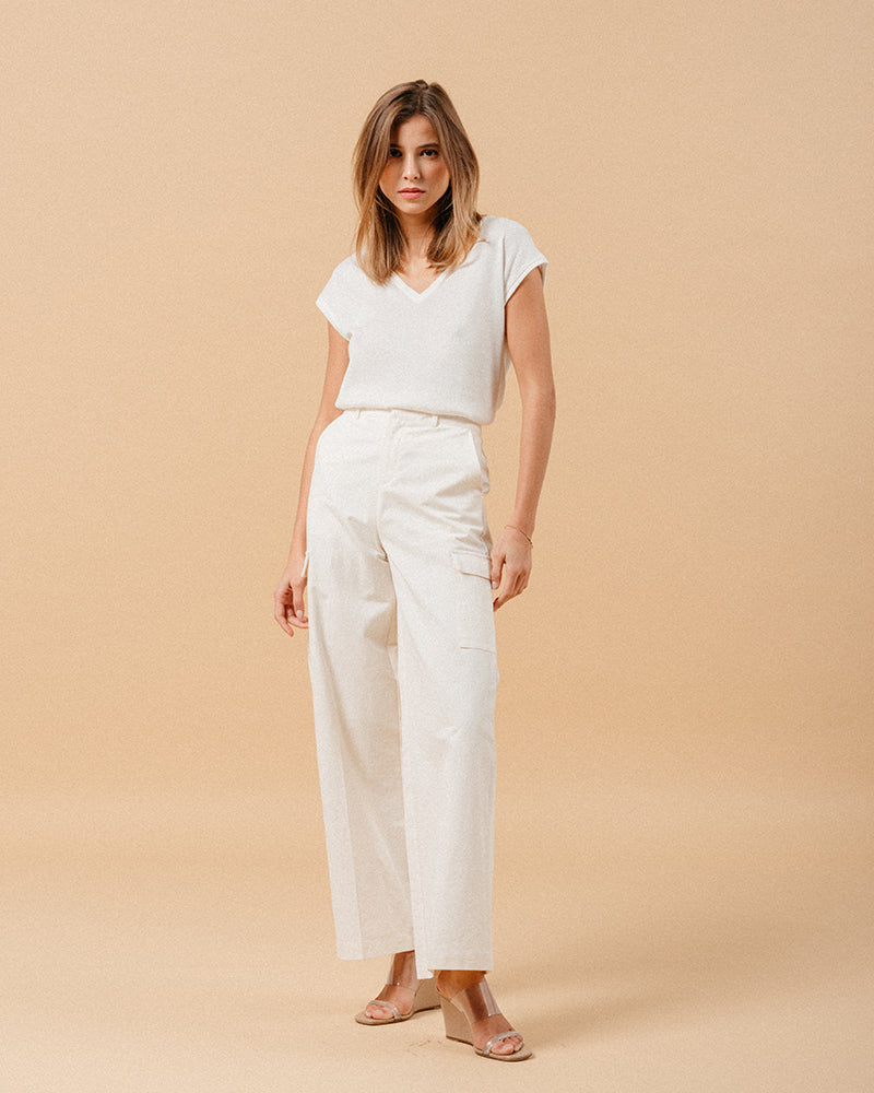 PANTALON ECRU MATEO ECRU