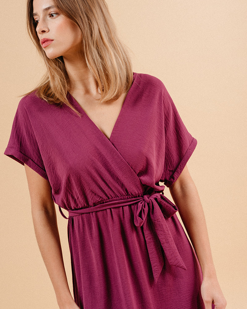 ROBE AUBERGINE MAUD AUBERGINE