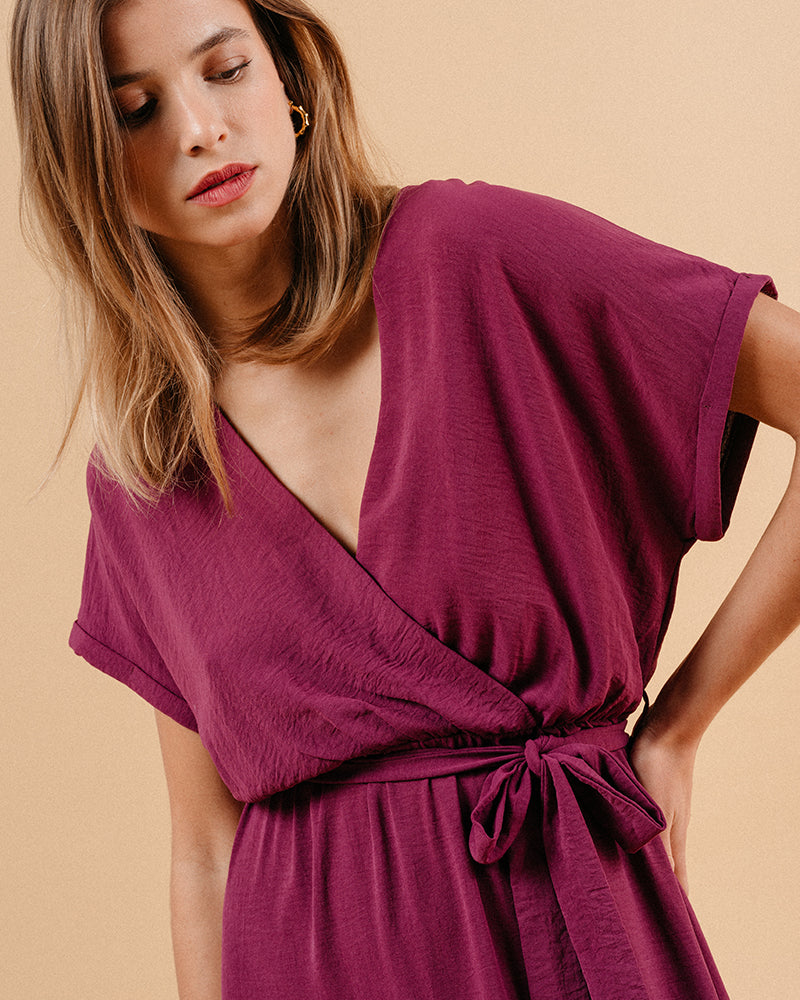 ROBE AUBERGINE MAUD AUBERGINE