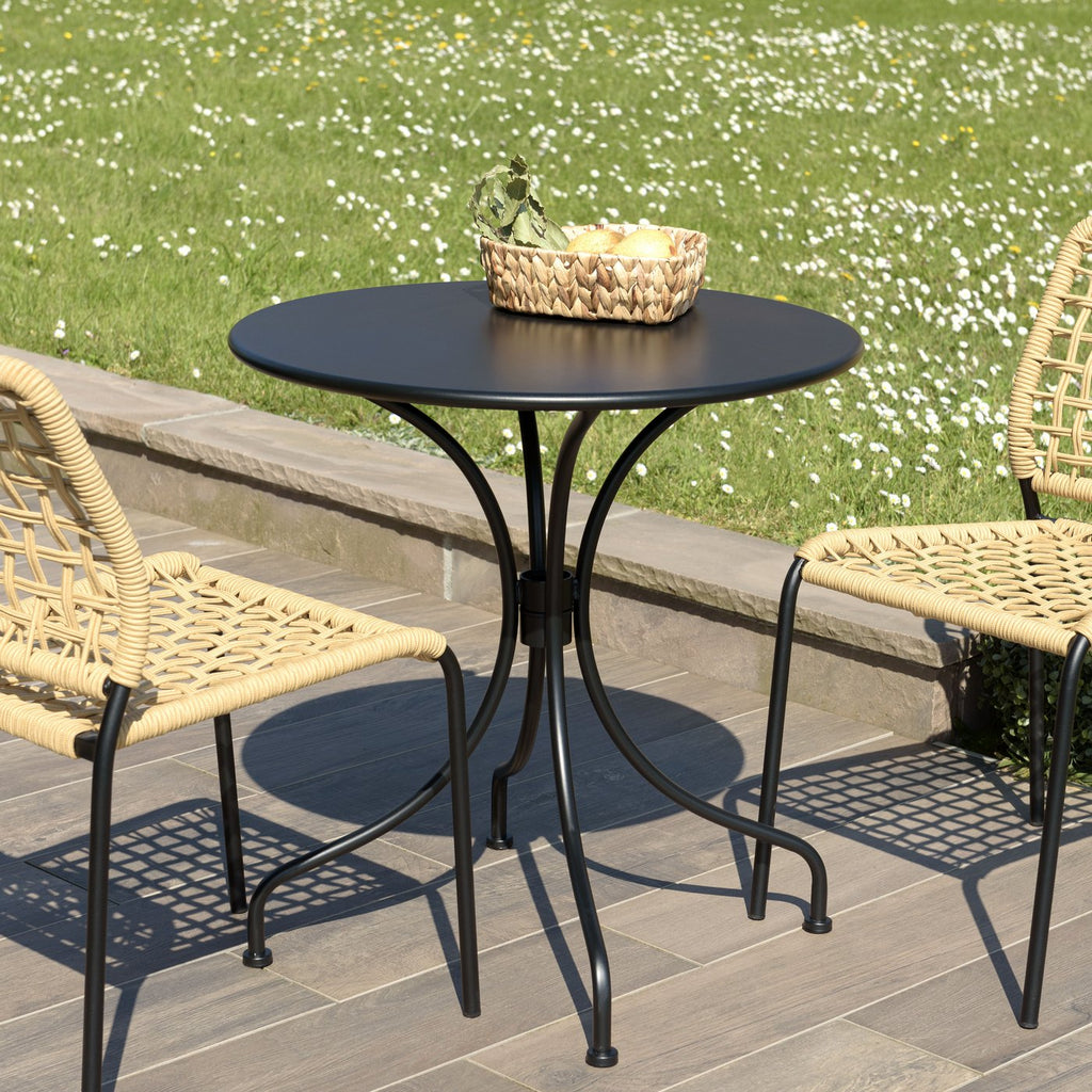 Vianney - Table De Jardin 2 Pers - Noir