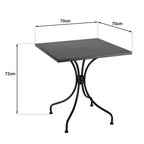 Vianney - Table De Jardin 2 Pers - Noir
