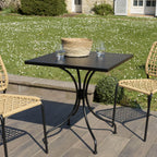 Vianney - Table De Jardin 2 Pers - Noir
