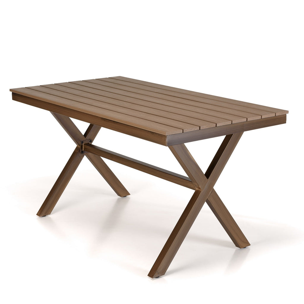 Vianney - Table De Jardin 4 Pers - Marron
