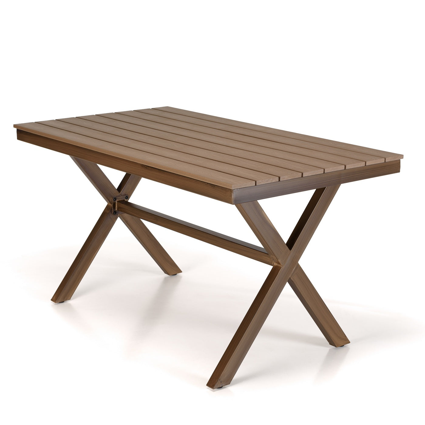Vianney - Table De Jardin 4 Pers - Marron