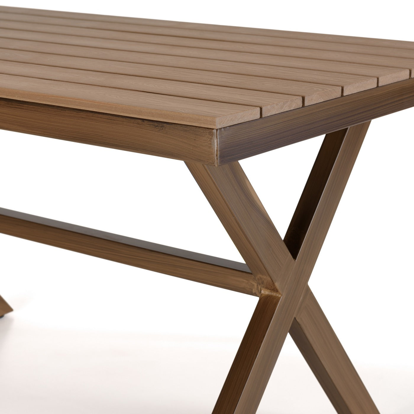 Vianney - Table De Jardin 4 Pers - Marron