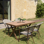 Vianney - Table De Jardin 4 Pers - Marron