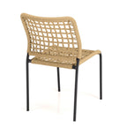 Vianney - Lot De 2 Chaises Jardin - Noir/Beige