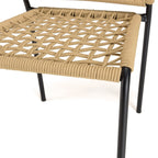 Vianney - Lot De 2 Chaises Jardin - Noir/Beige