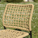 Vianney - Lot De 2 Chaises Jardin - Noir/Beige