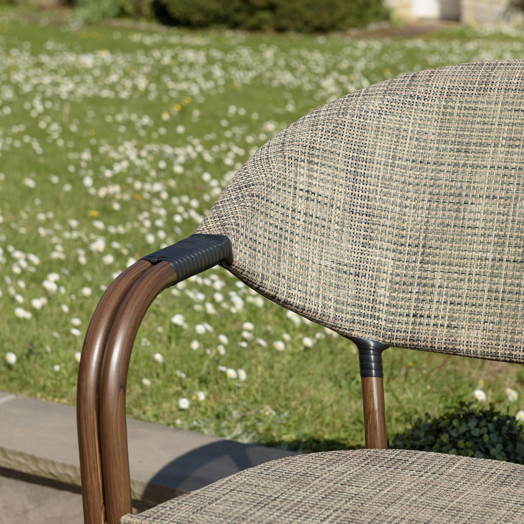 Vianney - Lot De 2 Chaises Jardin - Taupe