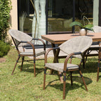 Vianney - Lot De 2 Chaises Jardin - Taupe