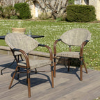 Vianney - Lot De 2 Chaises Jardin - Taupe