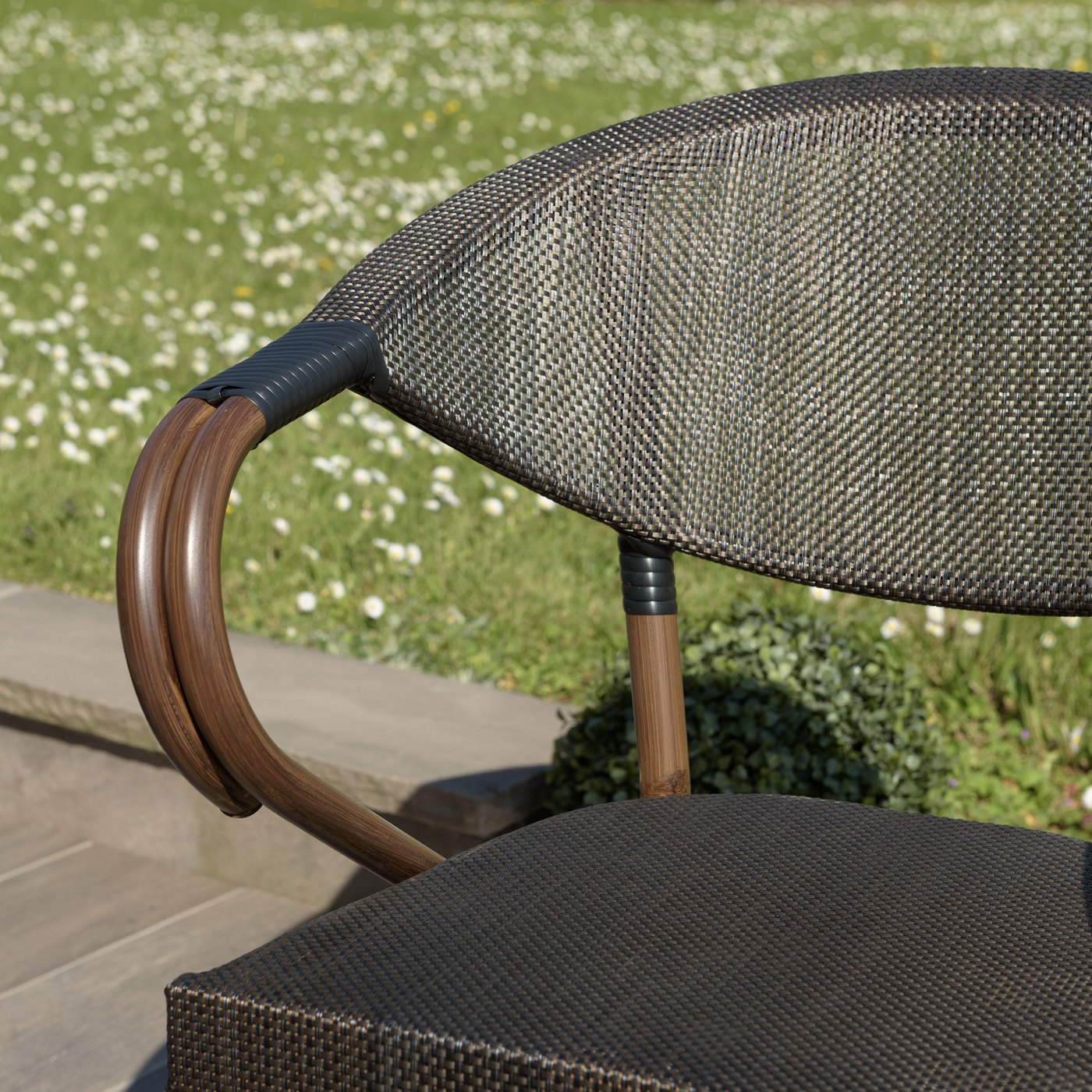 Vianney - Lot De 2 Chaises Jardin - Marron