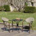 Vianney - Salon De Jardin 2 Pers - Taupe/Noir