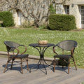 Vianney - Salon De Jardin 2 Pers - Marron/Noir