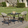 Vianney - Salon De Jardin 2 Pers - Taupe/Noir