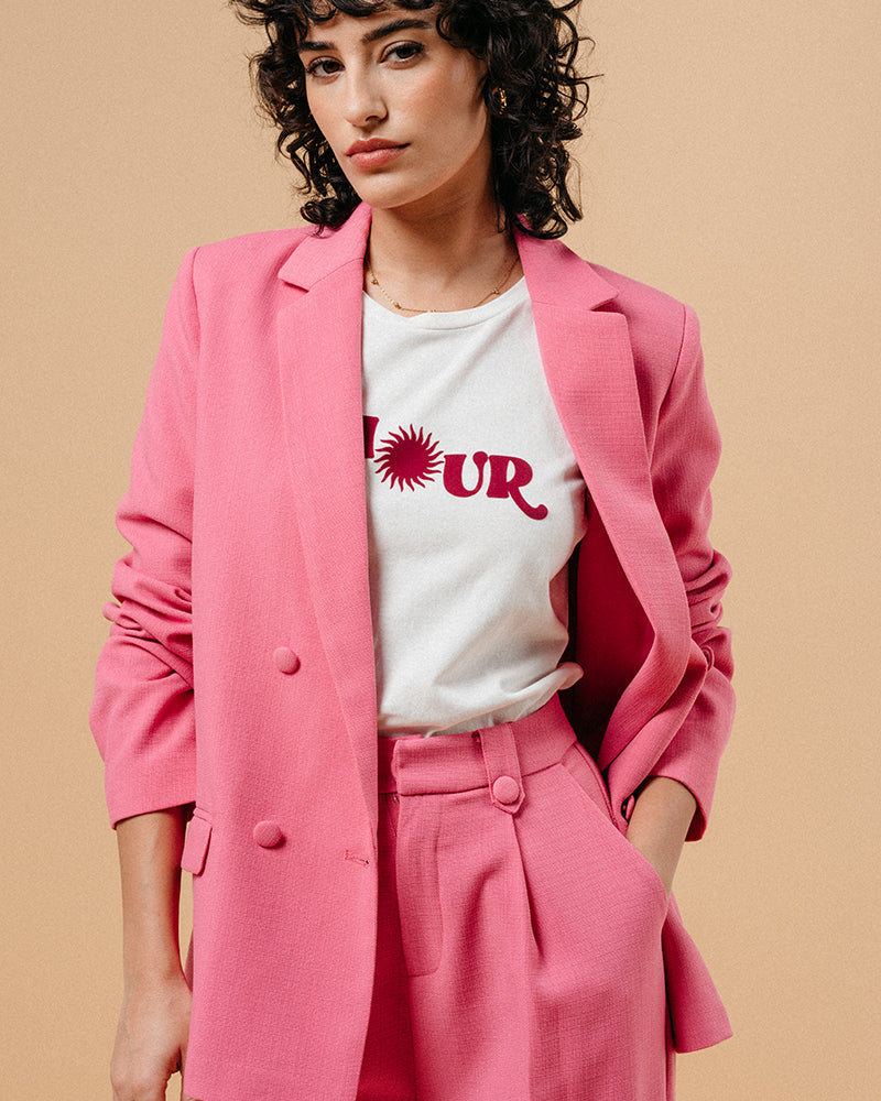 VESTE ROSE MAZARINE ROSE