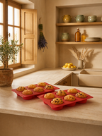 Dr Oetker - Lot De 2 Moules À Gâteaux 30/30 Cm En Silicone Dr Oetker Flexxibel Love - Rouge