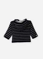Manteau En Laine Mélangée Petits Marins - Marine À Rayures Écru