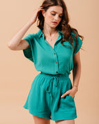 CHEMISE VERT METISSE VERT