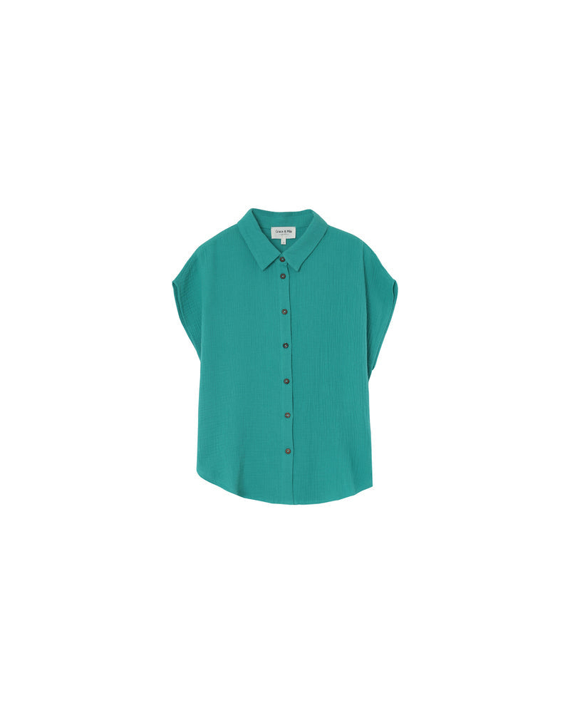 CHEMISE VERT METISSE VERT
