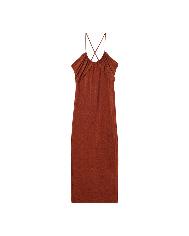 ROBE LONGUE BRIQUE MILA BRIQUE