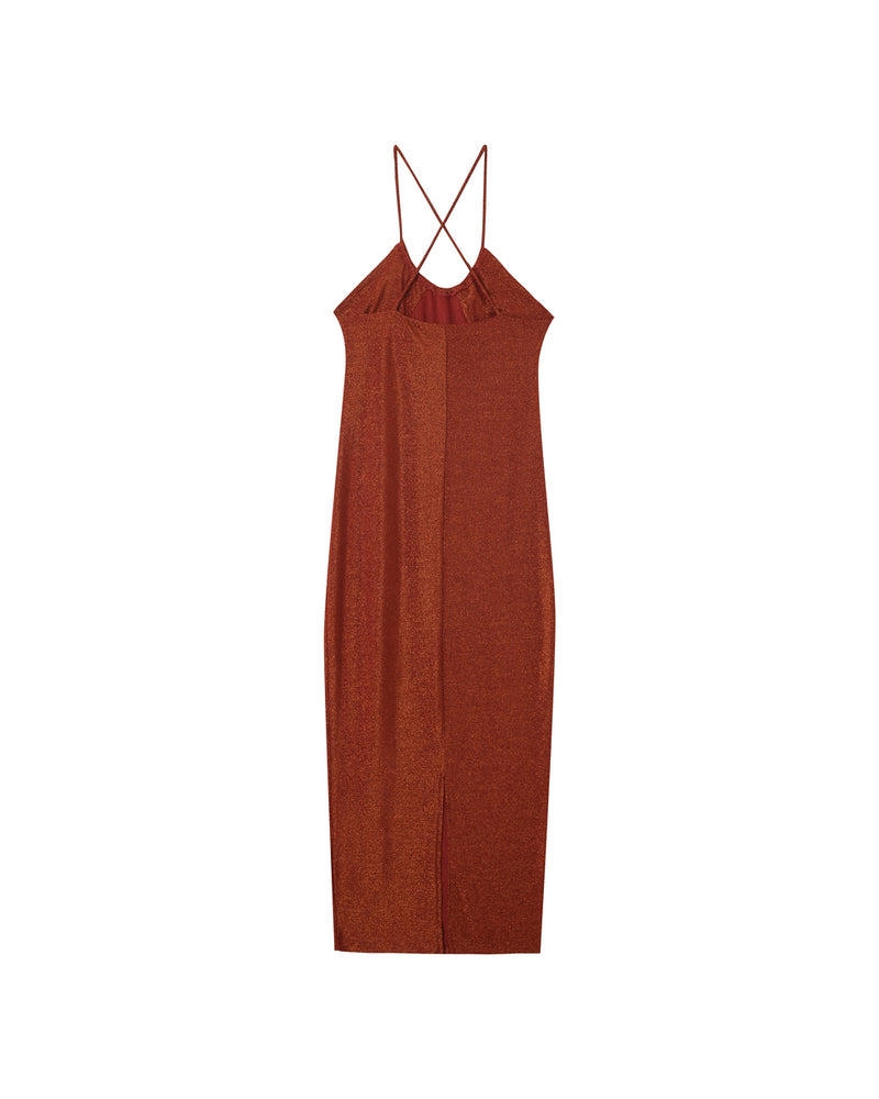 ROBE LONGUE BRIQUE MILA BRIQUE