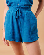 SHORT BLEU MINI BLEU