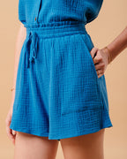 SHORT BLEU MINI BLEU