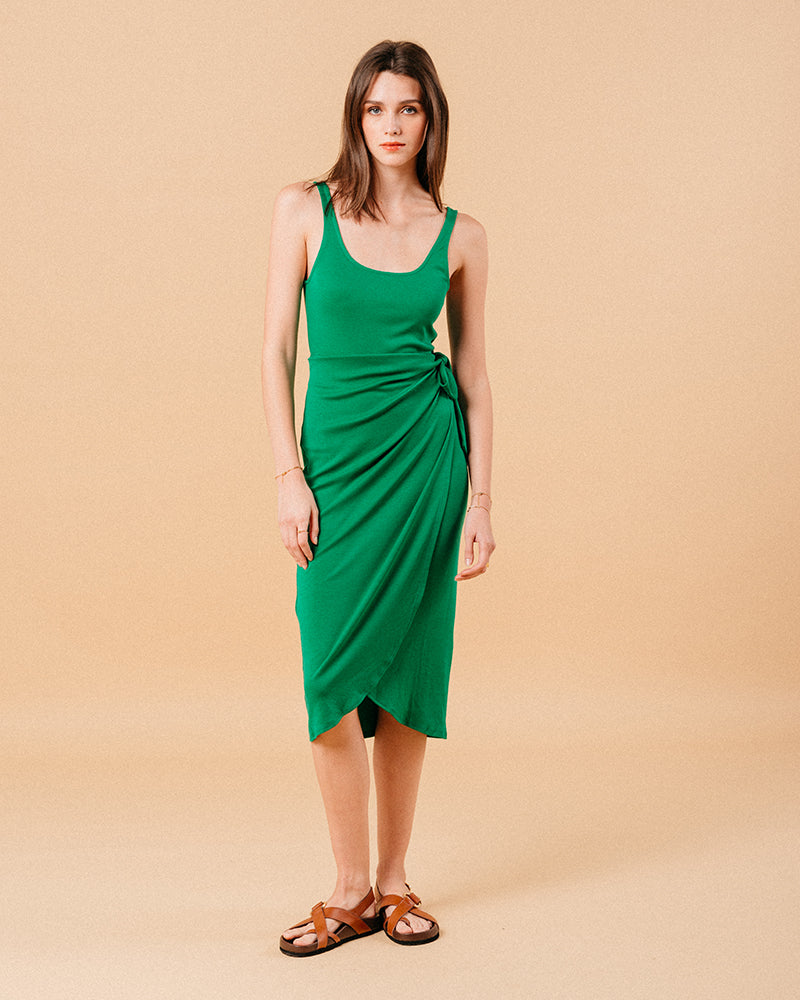 ROBE VERT MIROIR VERT