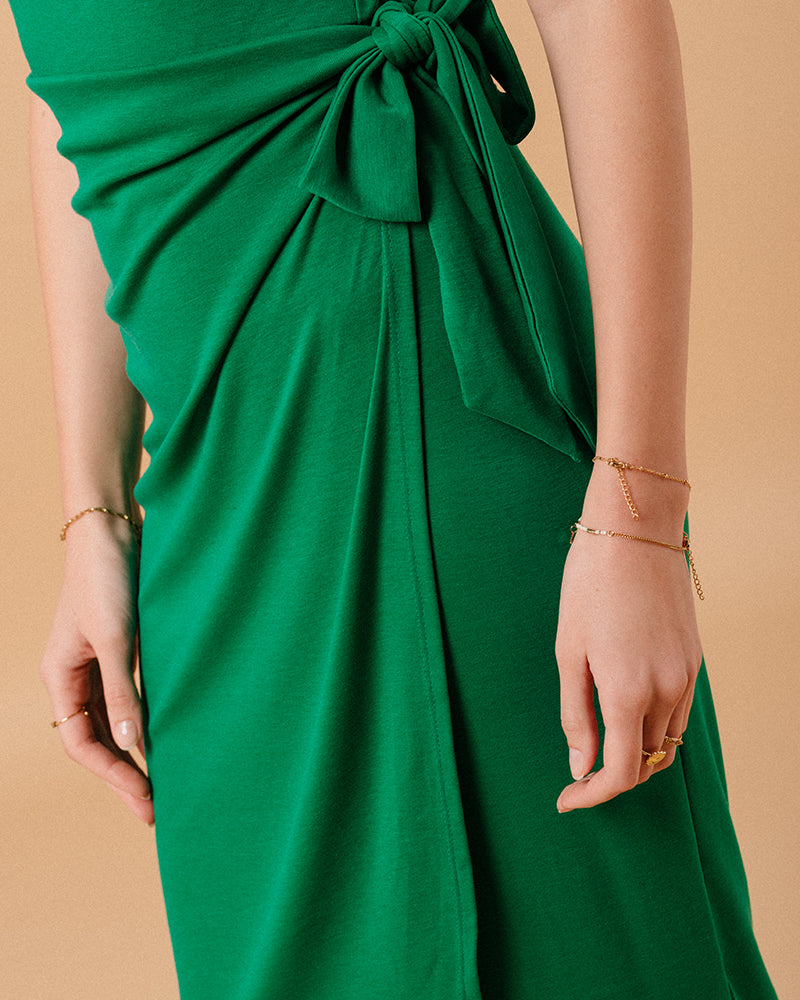 ROBE VERT MIROIR VERT