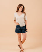 TEESHIRT ECRU MISS ECRU