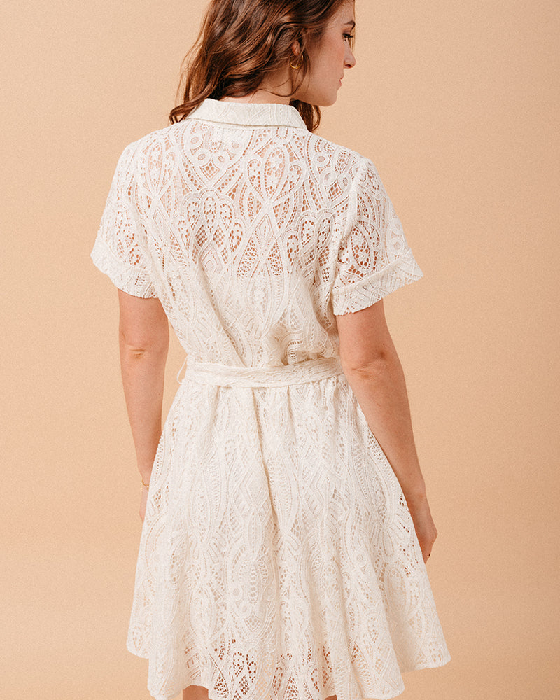 ROBE ECRU MOLIERE ECRU
